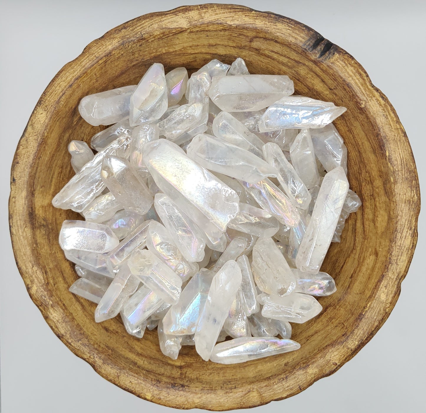 Angel Aura Quartz Crystal Points ~ 5 Pack~