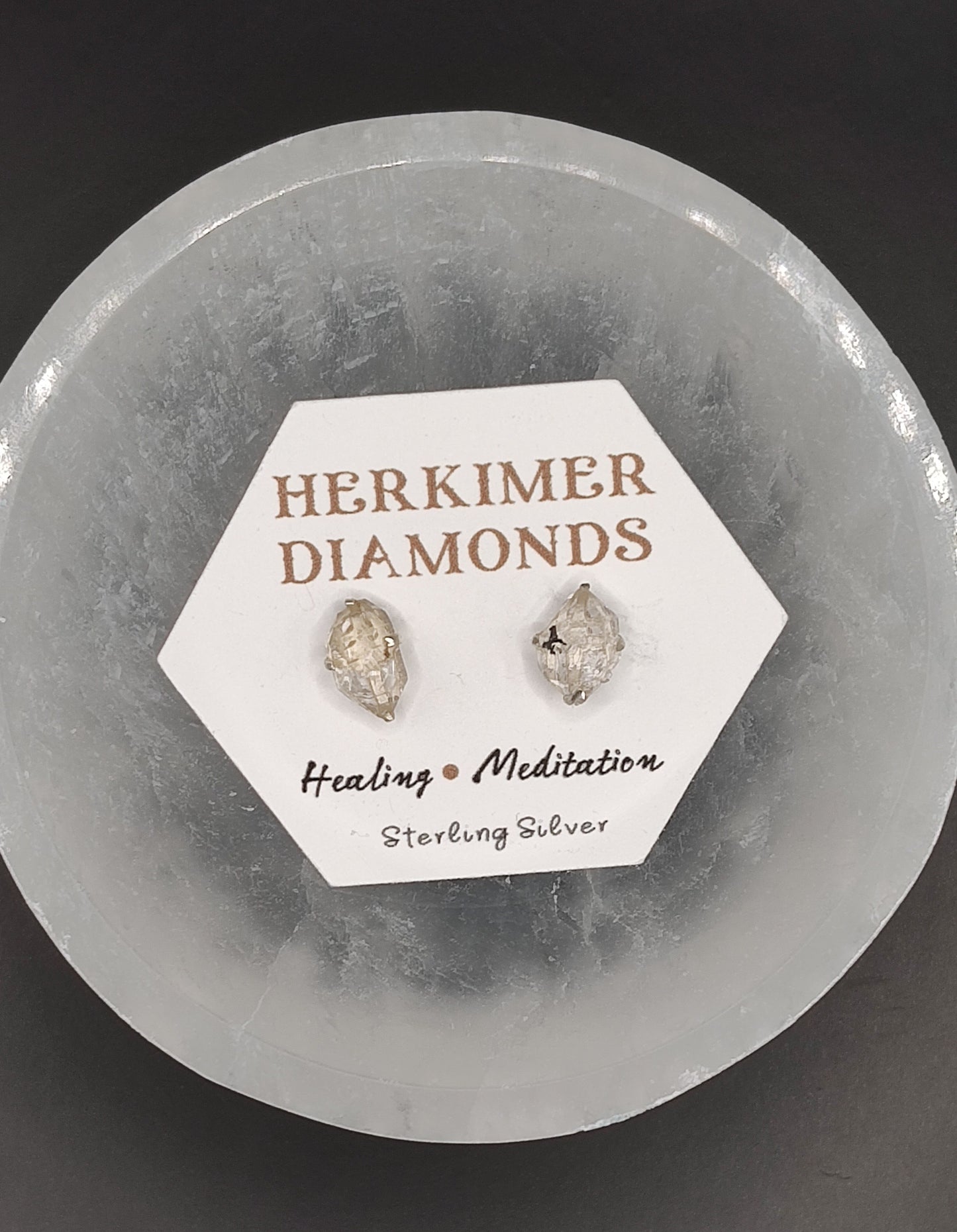 Herkimer Diamond Sterling Silver Earrings