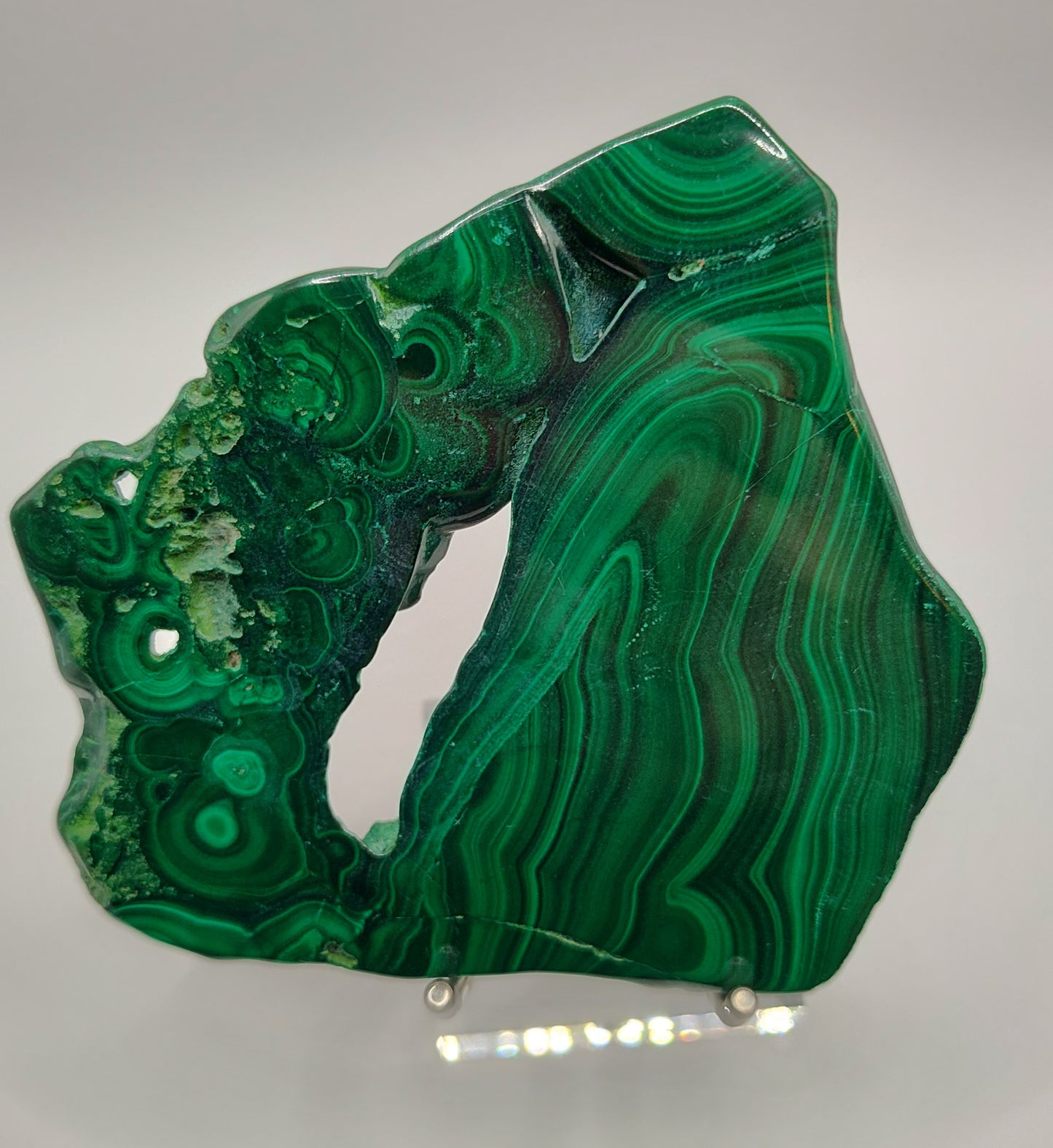 Malachite Slices ~Natural Polished