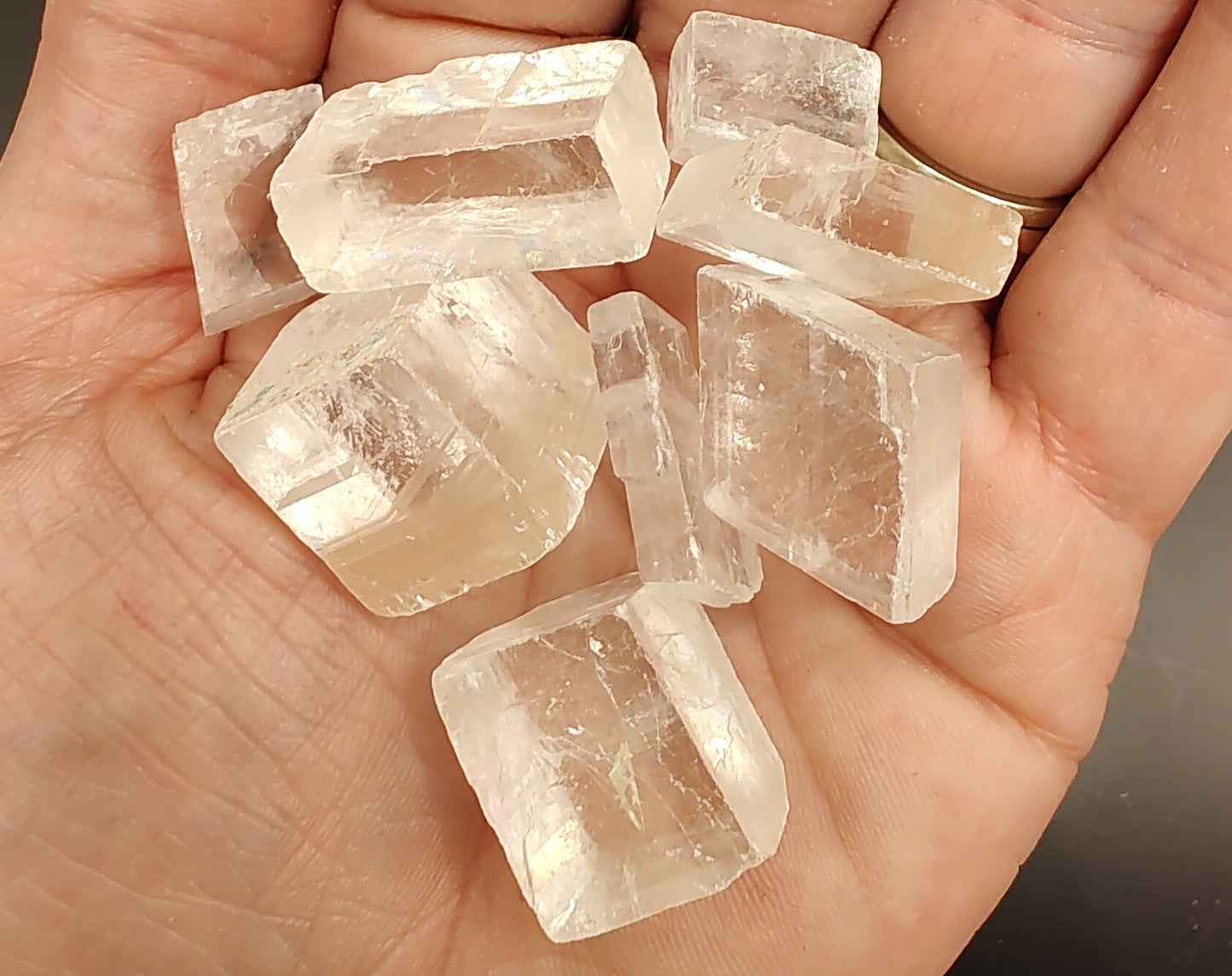 Optical Calcite / Iceland Spar Crystals