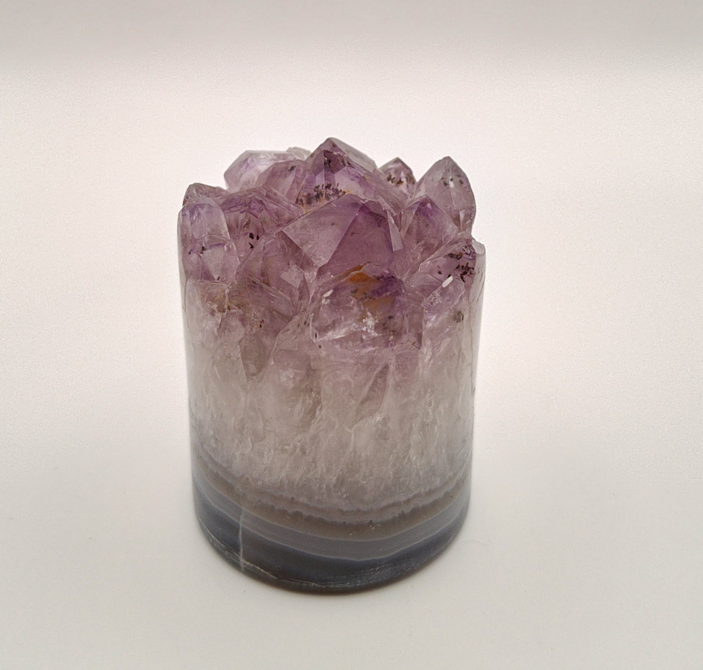 Amethyst "Cupcake" Crystal Tower / Cluster Polished Round