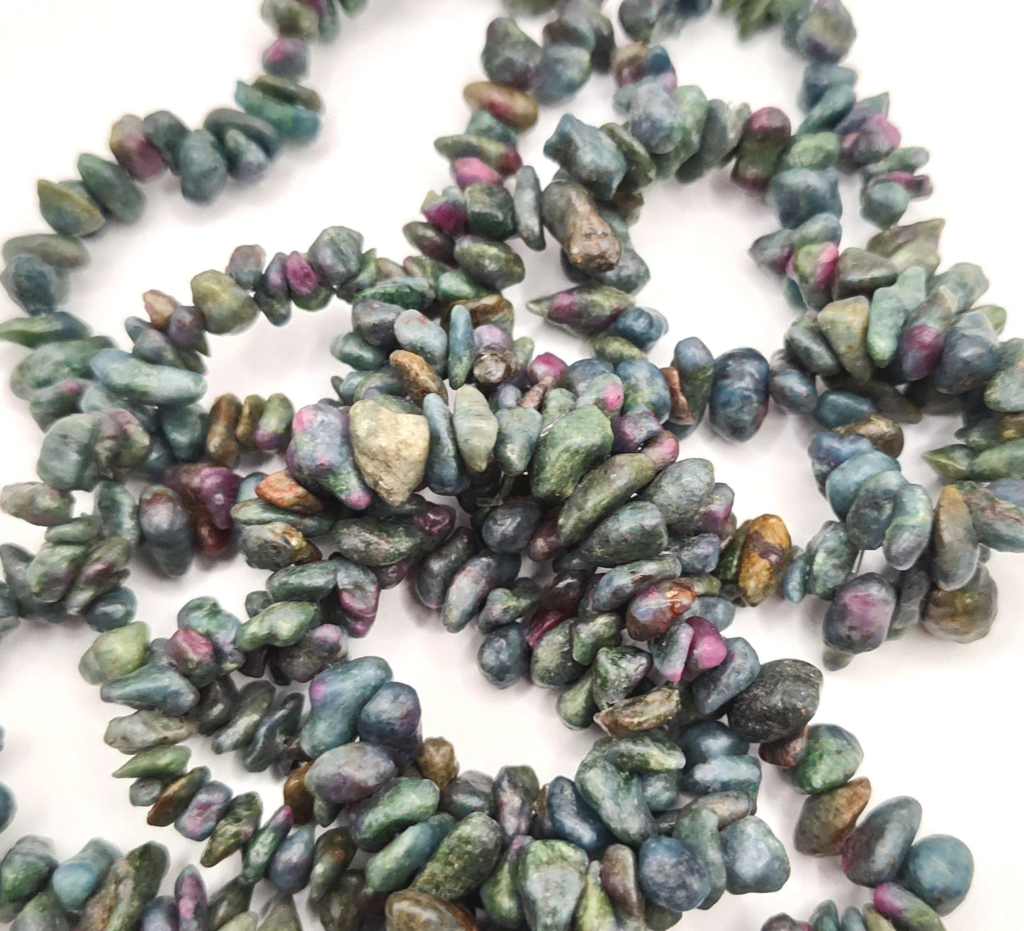 Ruby Kyanite Chip Bead Bracelets