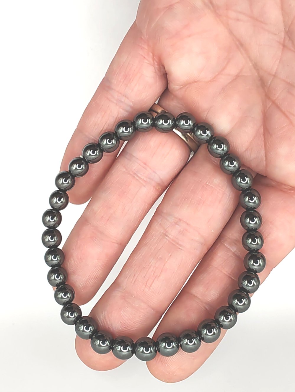Hematite Beaded Stretch Bracelets