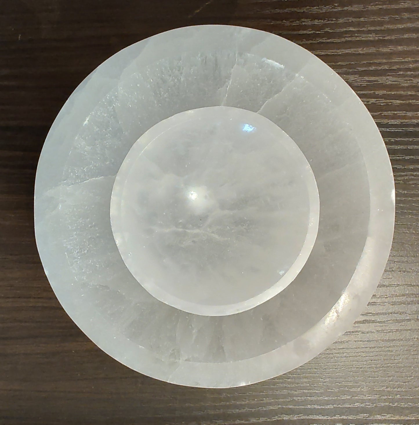 3" & 6" Selenite Smudge Bowls ~ Crystal Charging