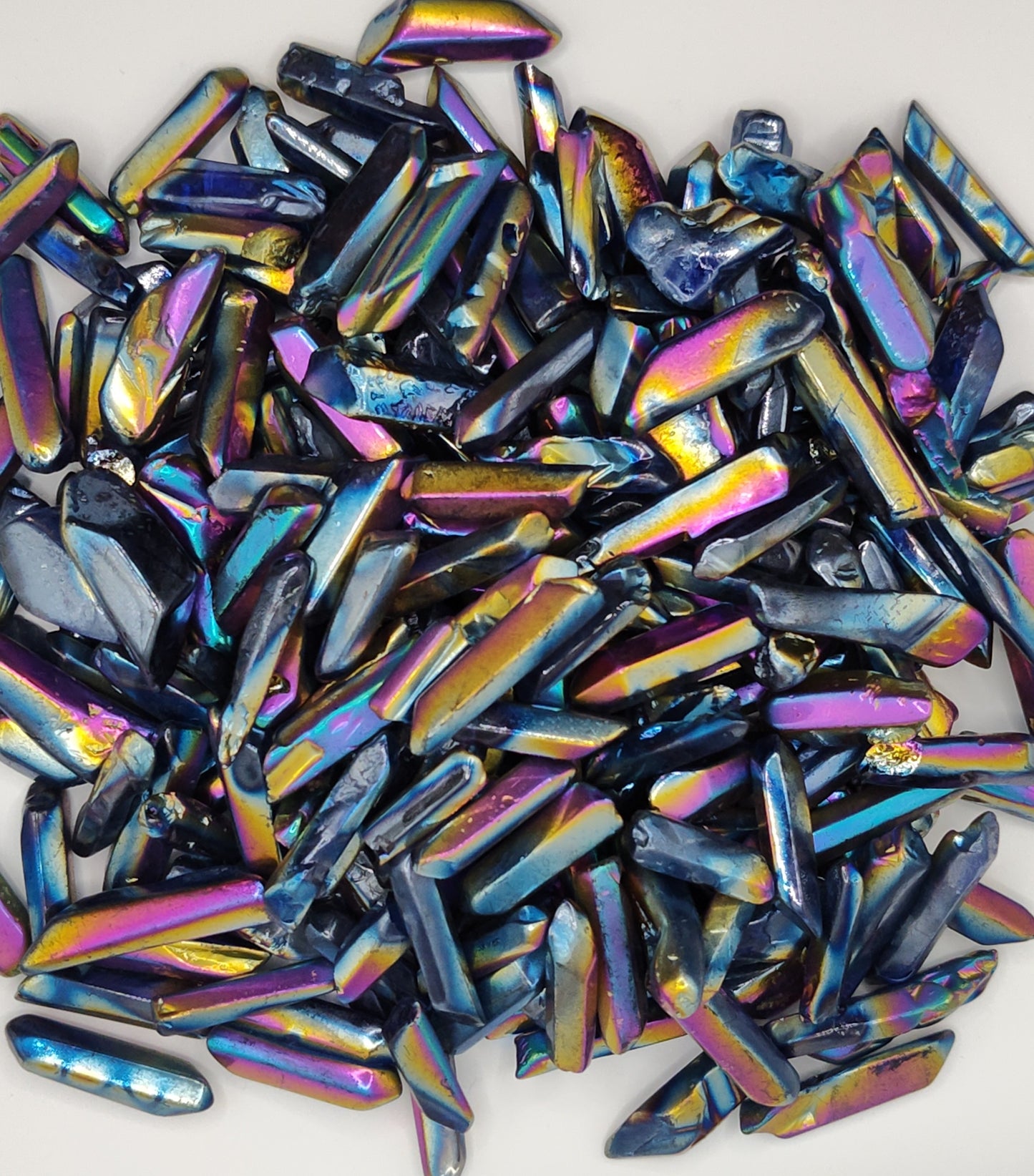 Titanuim Quartz Crystal Points (Tumbled/Polished) ~5 Pack~