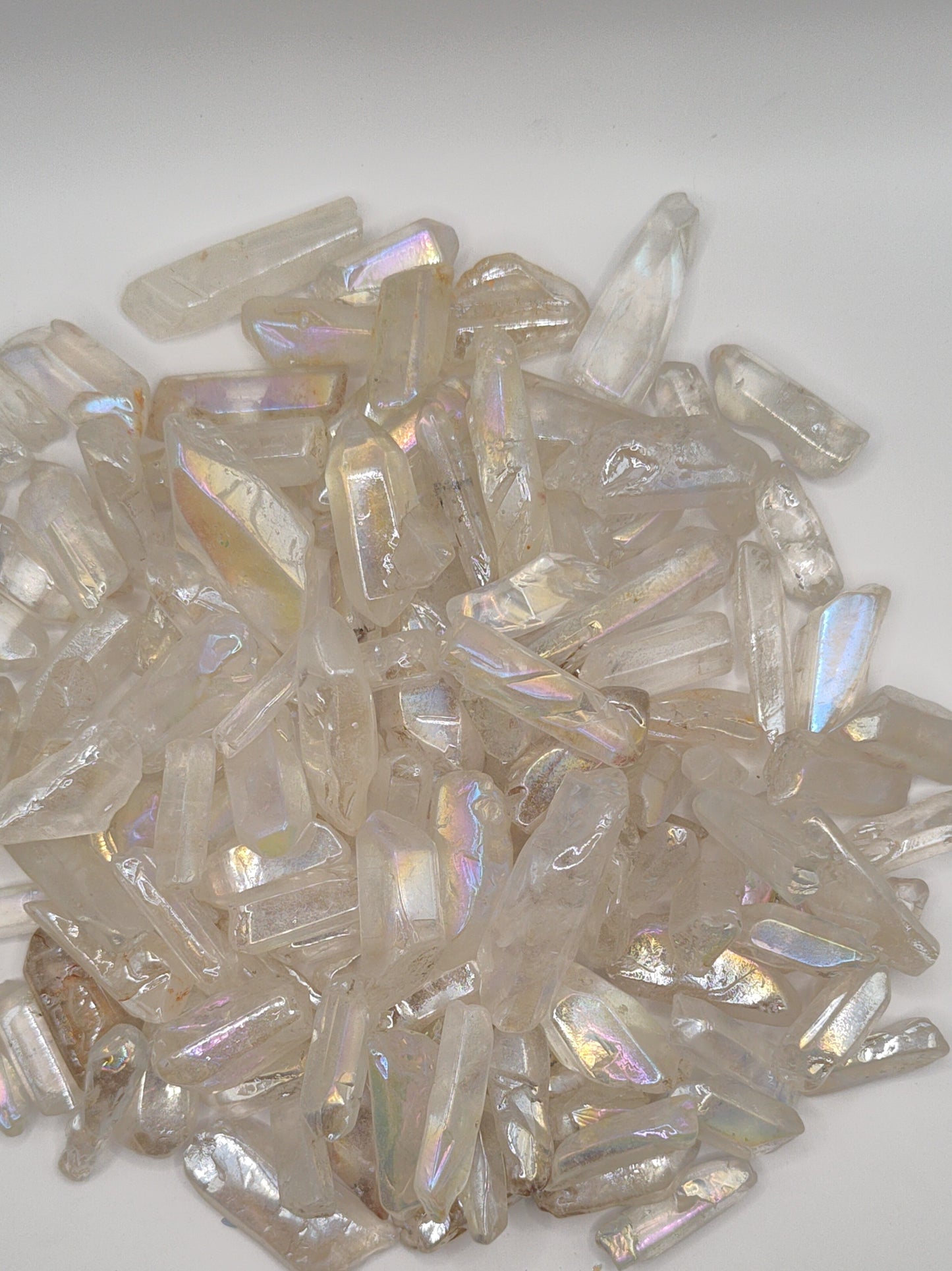 Angel Aura Quartz Crystal Points ~ 5 Pack~