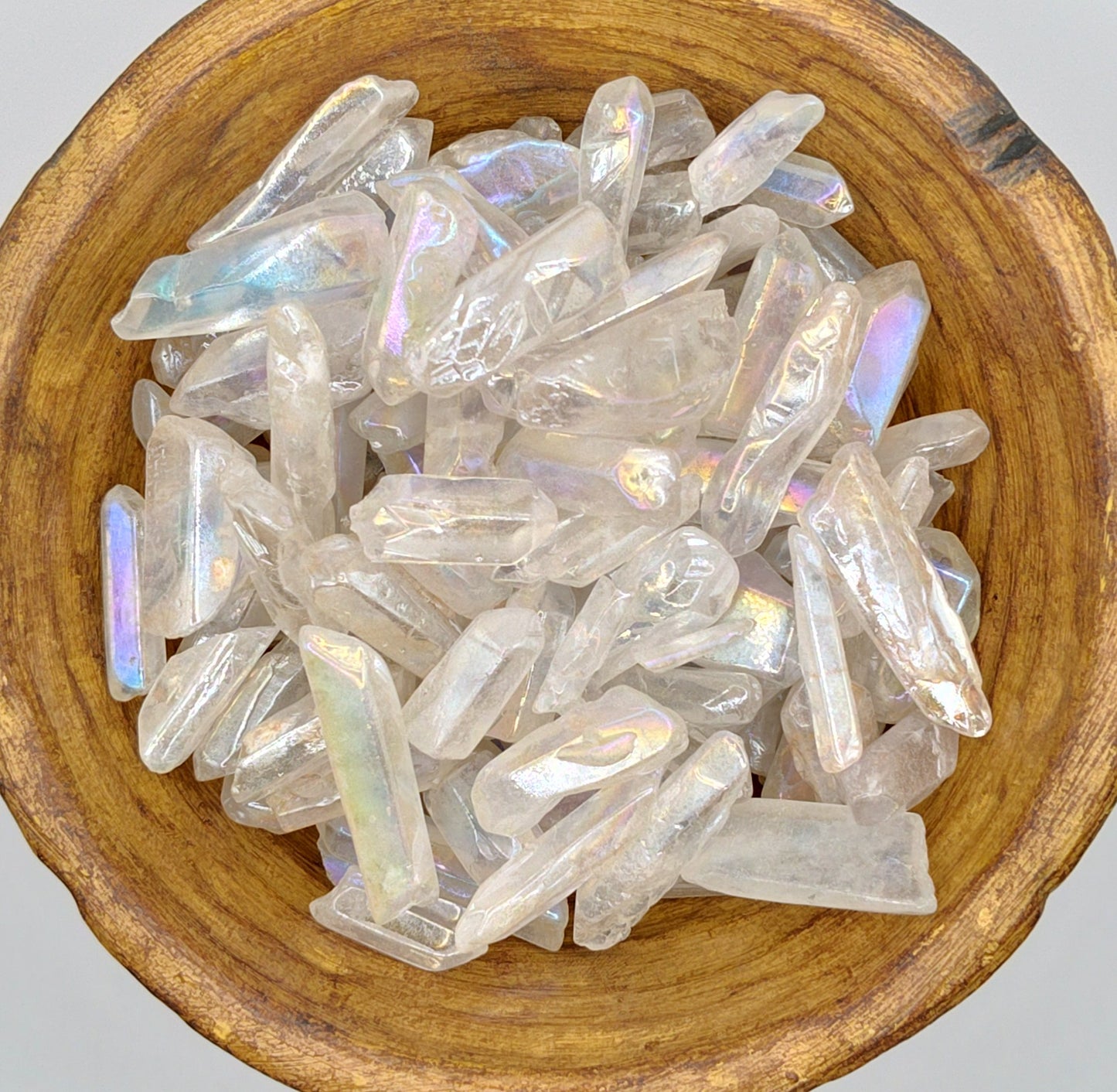 Angel Aura Quartz Crystal Points ~ 5 Pack~