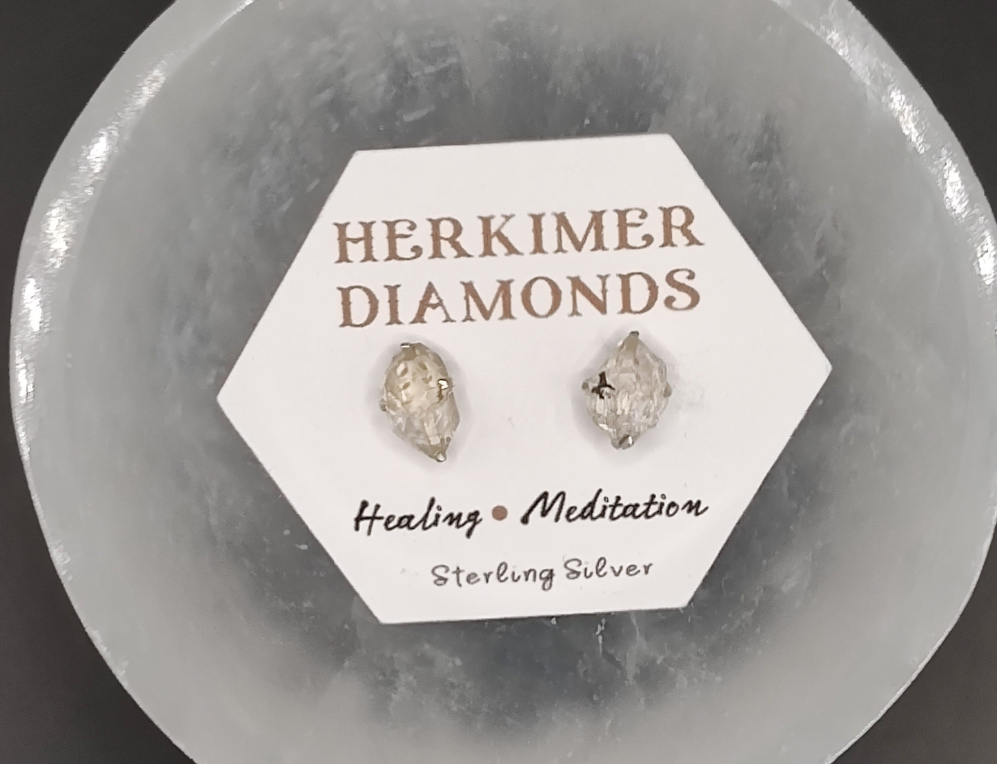 Herkimer Diamond Sterling Silver Earrings