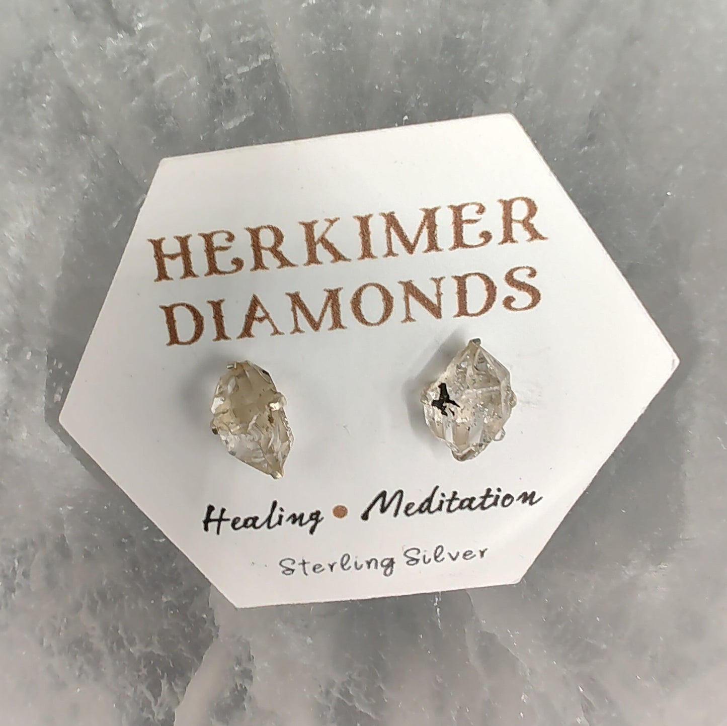 Herkimer Diamond Sterling Silver Earrings