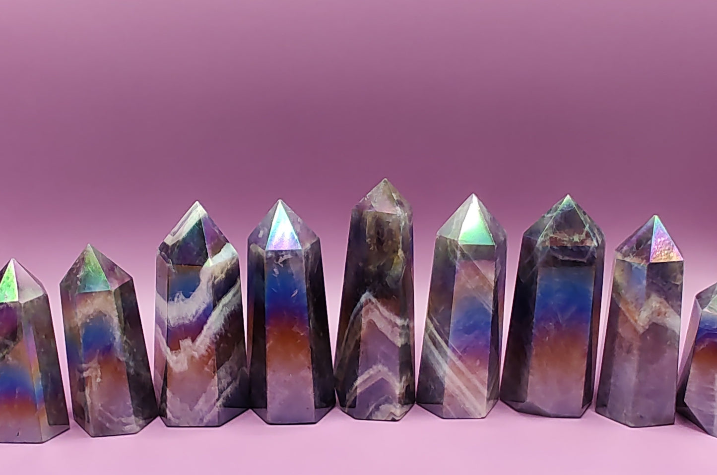 Flame Aura Chevron Amethyst Tower Generator / Point / Wand