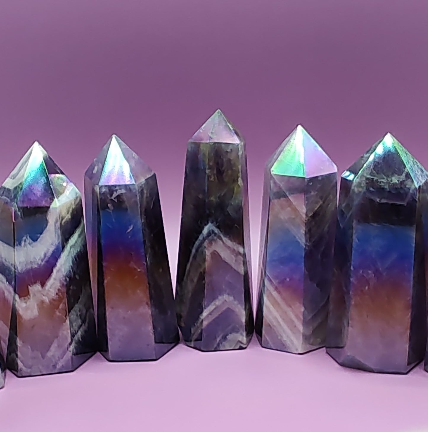 Flame Aura Chevron Amethyst Tower Generator / Point / Wand