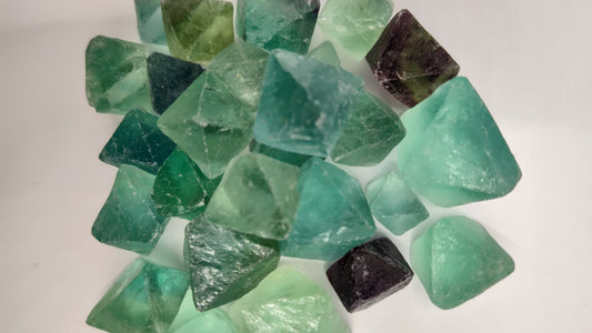 Fluorite Octahedron Crystals