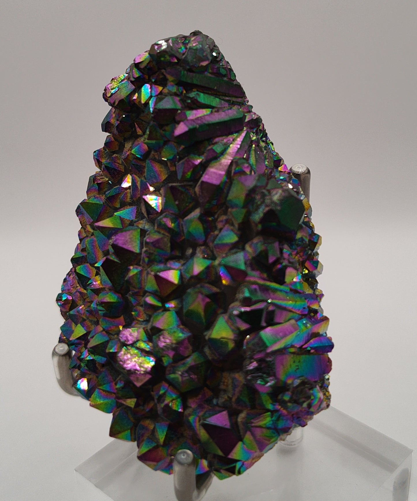 Titanium Quartz Crystal Cluster