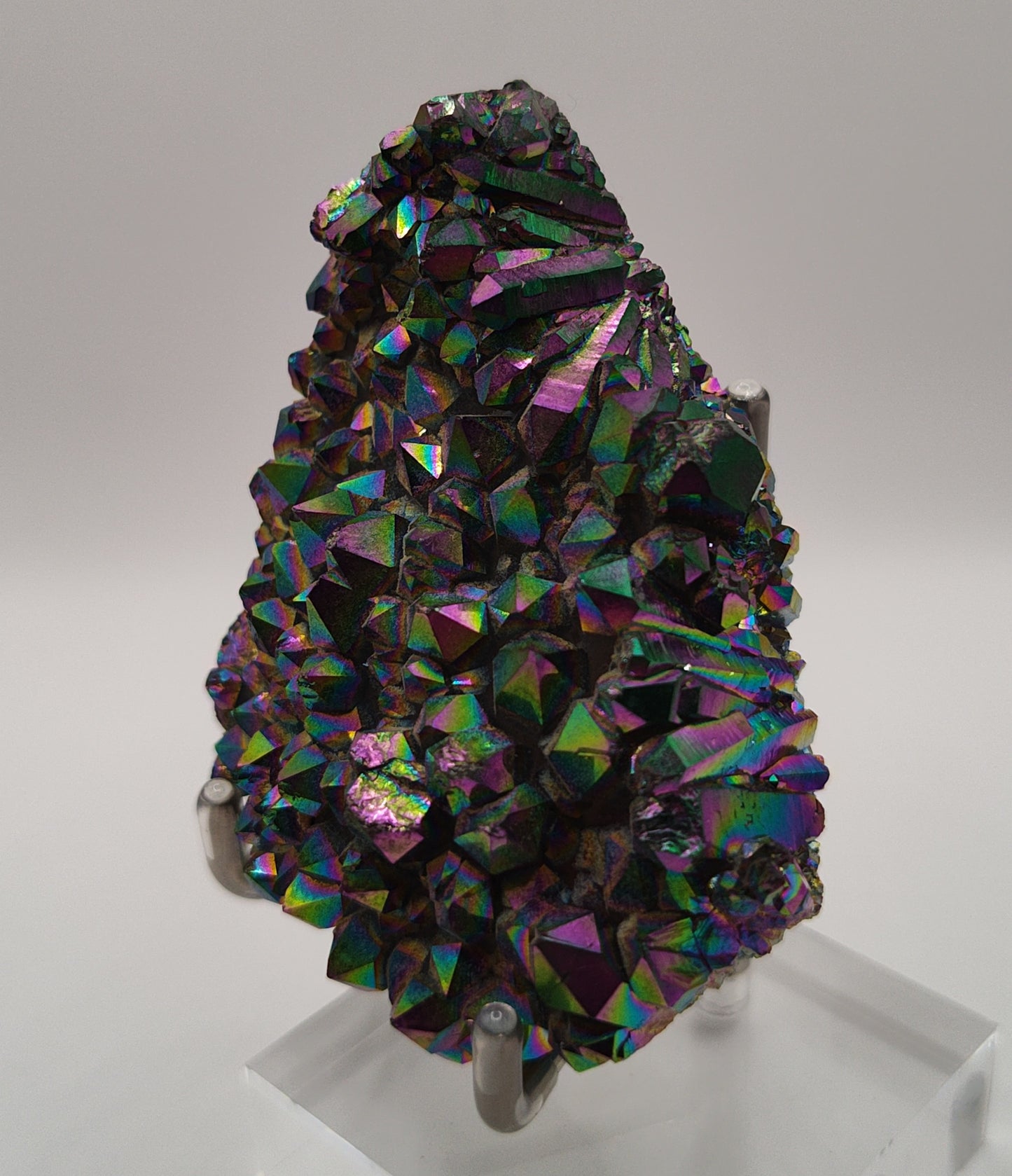 Titanium Quartz Crystal Cluster