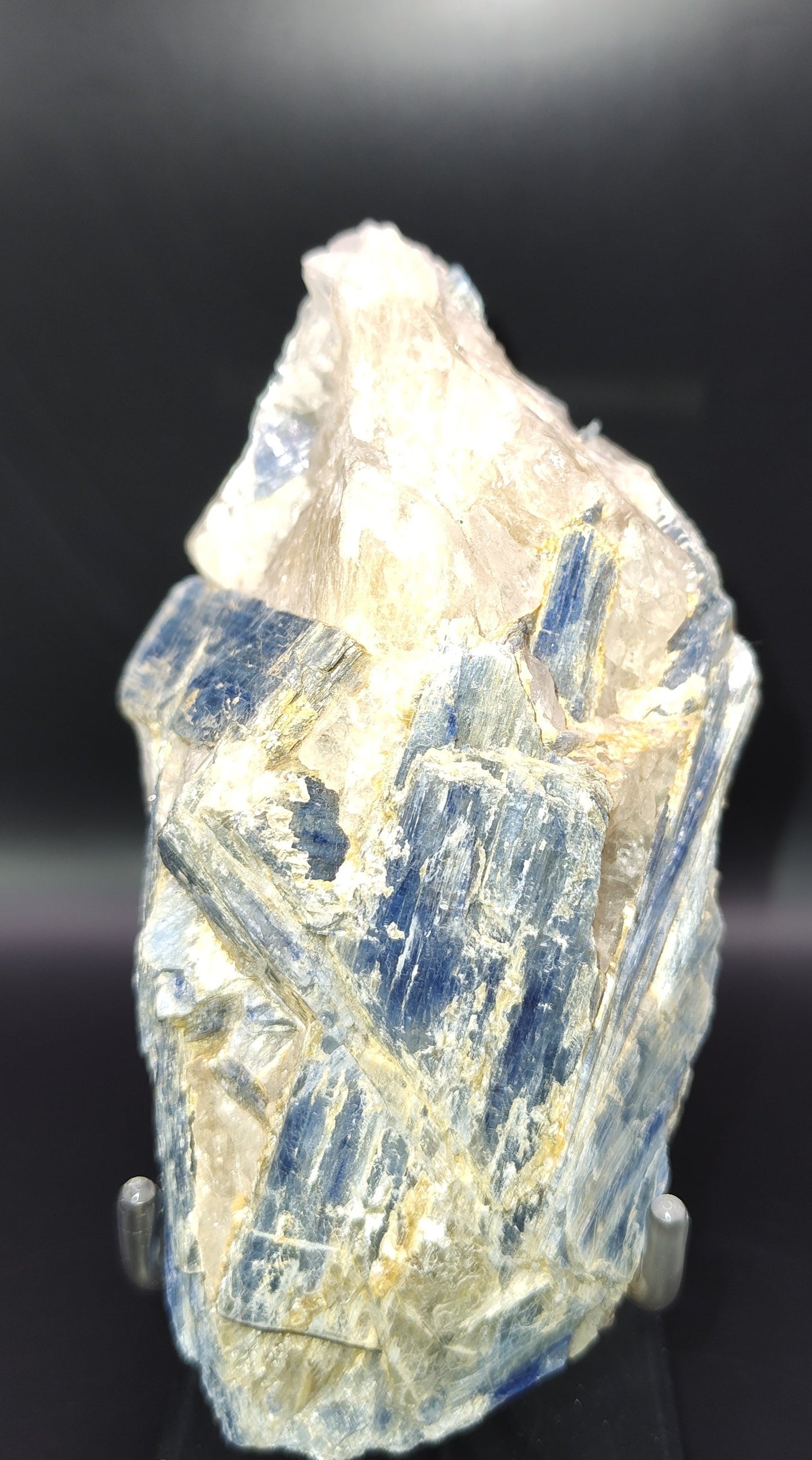 Blue Kyanite in Quartz Matrix Crystal Cluster