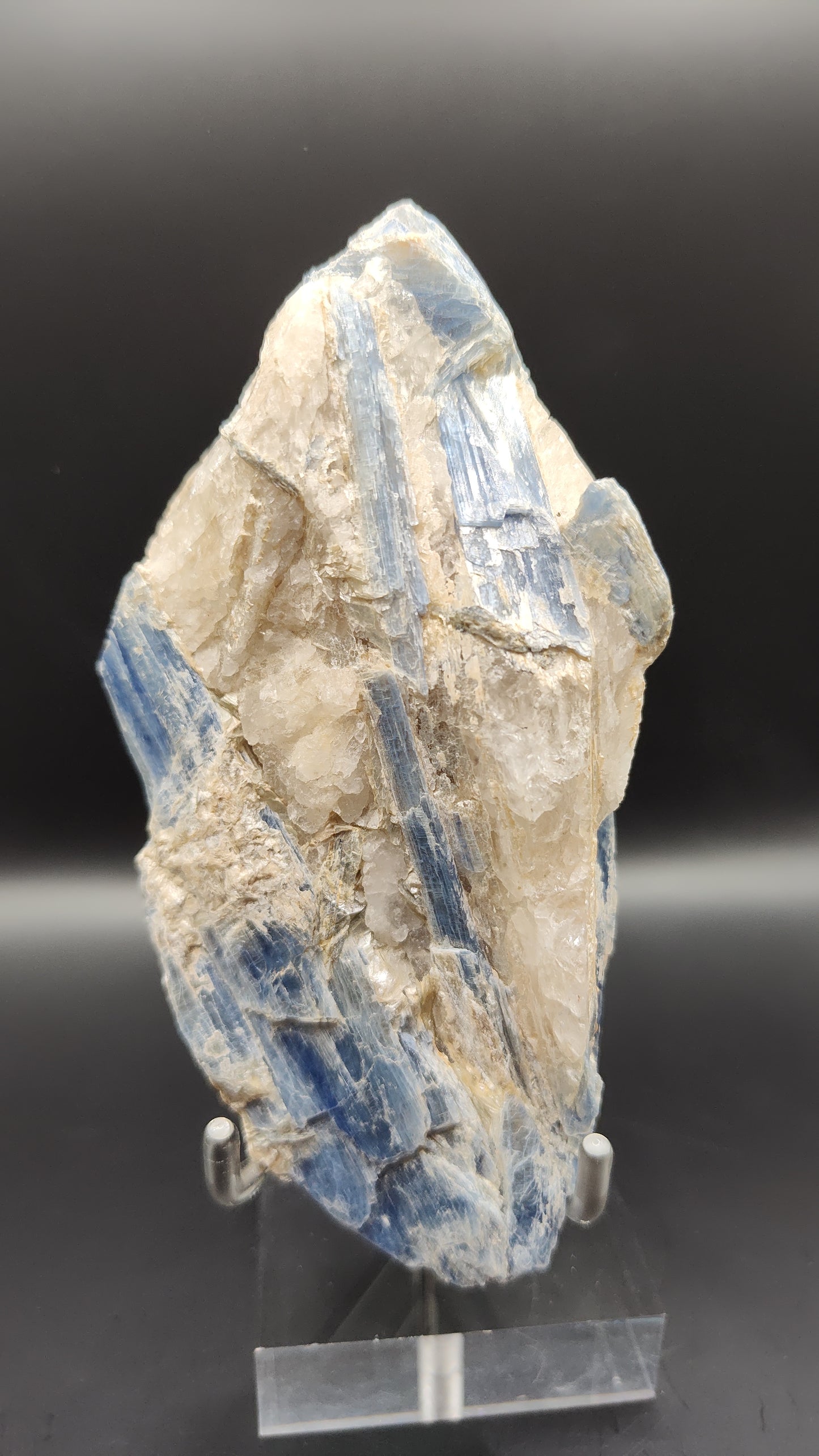 Blue Kyanite in Quartz Matrix Crystal Cluster