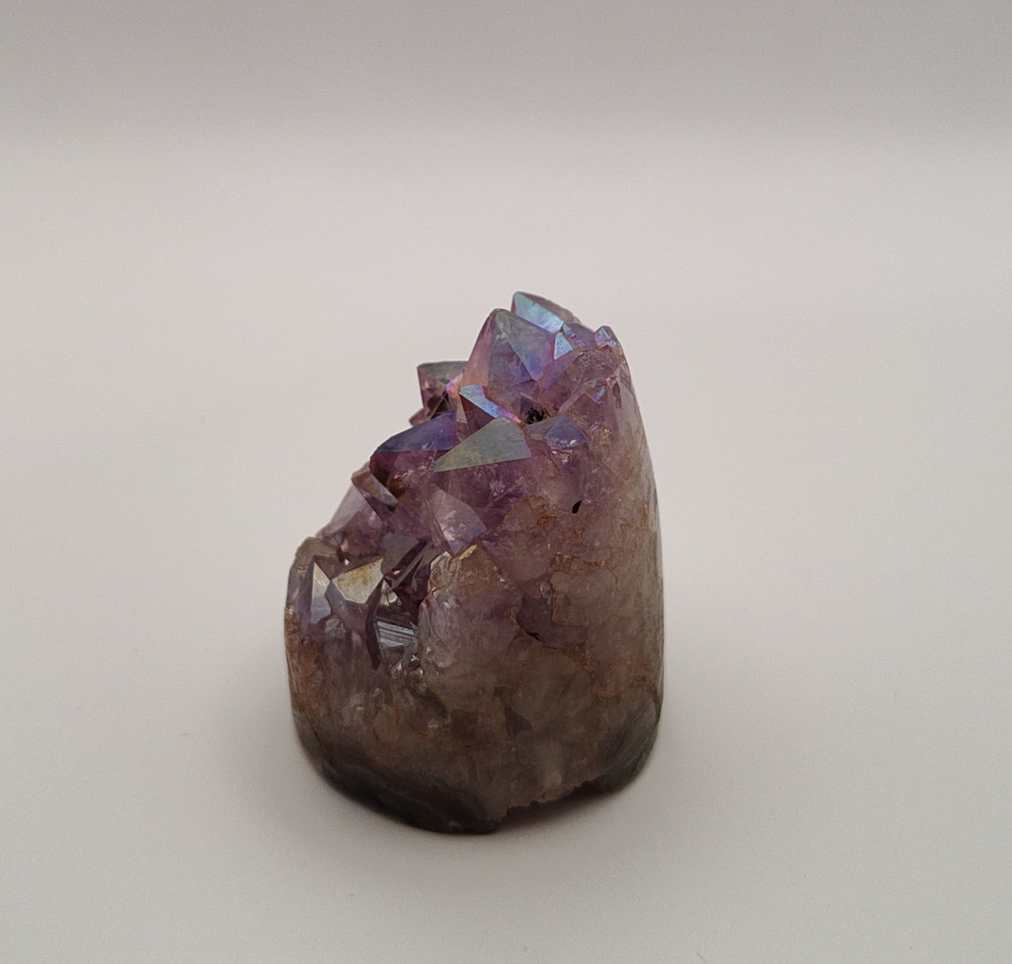 Rainbow Aura Amethyst "Cupcake" Crystal Tower Polished Crystals