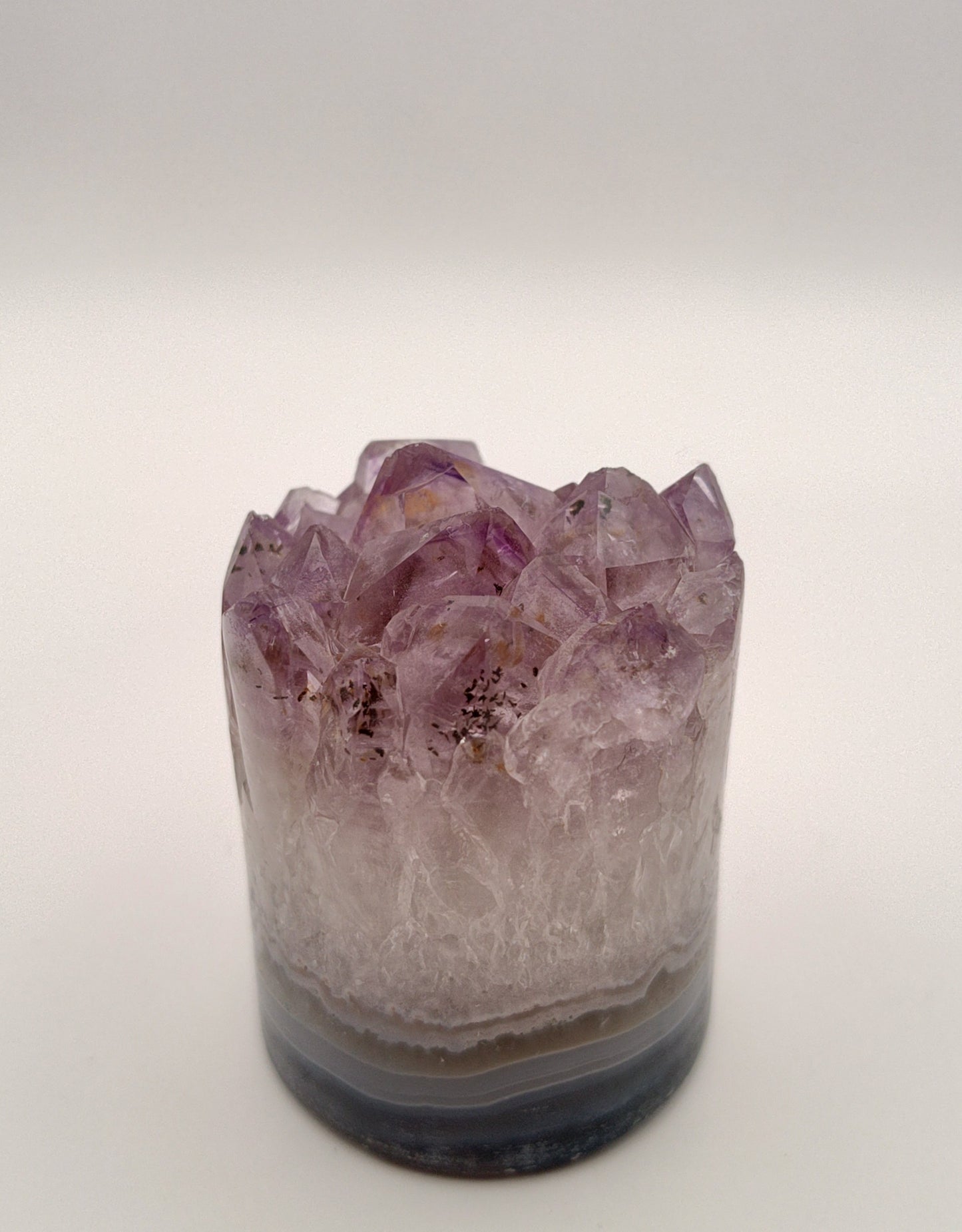 Amethyst "Cupcake" Crystal Tower / Cluster Polished Round
