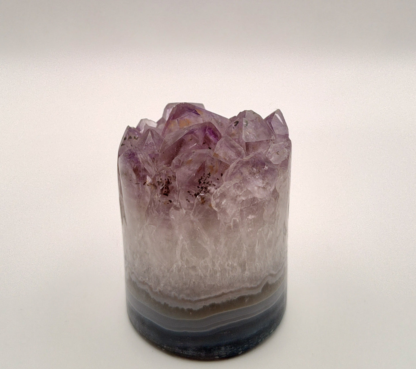 Amethyst "Cupcake" Crystal Tower / Cluster Polished Round