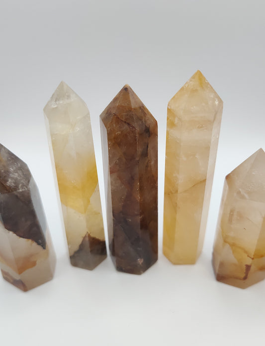 Golden Healer Quartz Crystal Point / Tower / Generator Point