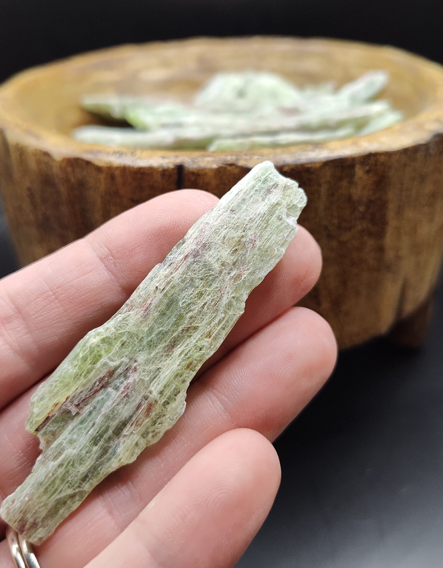 Green Kyanite Crystals / Blades ~ Heart Healing